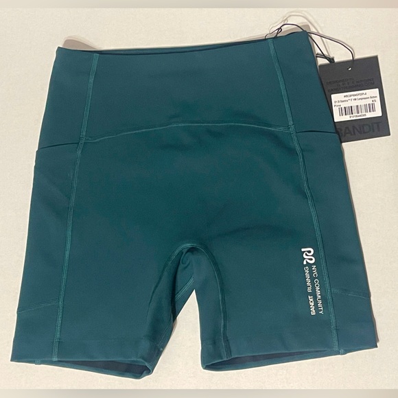 Bandit Pants - Bandit Running Stamina High Waist 5” Compression Shorts - Women’s XS - Pine -NWT